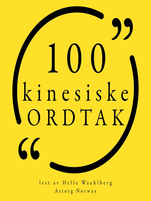 Title details for 100 kinesiske ordtak by Anonymous - Available